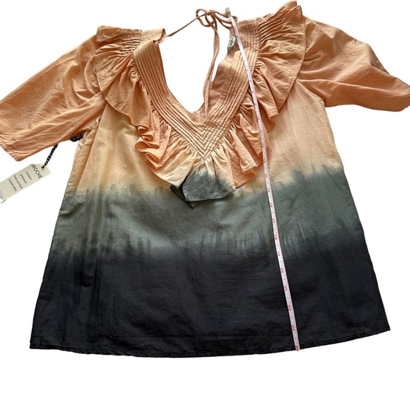 St. Roche V Neck Sabine Top Praline Wild Rose Puff Sleeves Blouse Sizes 6 & 8 - Picture 12 of 13